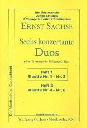 6 konzertante Duos Band 1 (Nr.1-3) : -Ernst Sachse