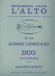 Duo variations op.77 : pour alto et guitare -Daniel Francois Esprit Auber