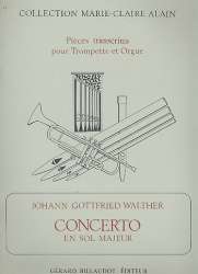 Concerto sol majeur : pour trompette -Johann Gottfried Walther