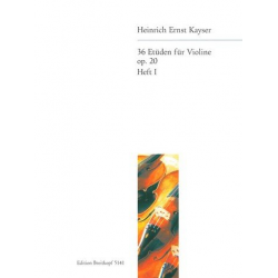 36 Etüden op.20 Band 1 : für Violine -Heinrich Ernst Kayser