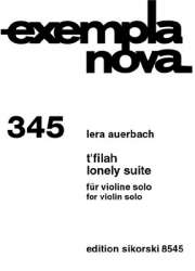 T'filah  und  Lonely Suite : für Violine -Lera Auerbach