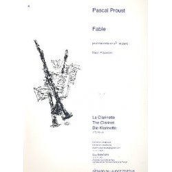 Fable : pour clarinette et piano -Pascal Proust