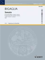 Sonate a-Moll : für Sopranblock- -Diogenio Bigaglia