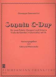 Sonata C-Dur : für 2 Fideln und - Giuseppe Sammartini