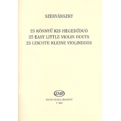 25 kleine Violinduos mit Benutzung -Endre Szervánsky