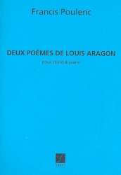 2 poèmes d'Aragon : pour voix et piano -Francis Poulenc