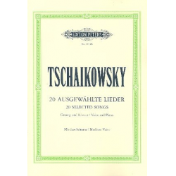 20 ausgewählte Lieder : für Gesang (mittel) -Piotr Ilich Tchaikowsky (Pyotr Peter Ilyich Iljitsch Tschaikovsky)