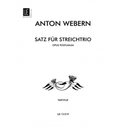 Satz für Streichtrio -Anton von Webern