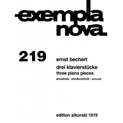 3 Klavierstücke -Ernst Bechert