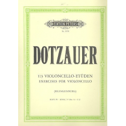 113 Etüden Band 4 (Nr.86-113) : -Justus Johann Friedrich Dotzauer