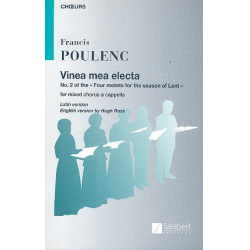 Vinea mea electa : for mixed chorus -Francis Poulenc