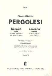 Konzert G-Dur : für Flöte, -Giovanni Battista Pergolesi