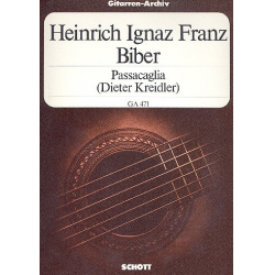 Passacaglia : für Gitarre -Heinrich Ignaz Franz von Biber