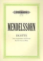 Duette : für 2 Singstimmen und -Felix Mendelssohn-Bartholdy