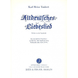 Altdeutsches Liebeslied : für Gesang -Karl Heinz Taubert