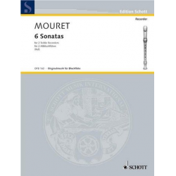 6 Sonaten : für 2 Altblockflöten -Jean-Joseph Mouret