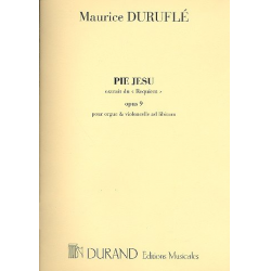 Pie Jesu op.9 : pour voixet orgue -Maurice Duruflé