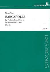 Barcarolle op.81 : für -Cesar Cui