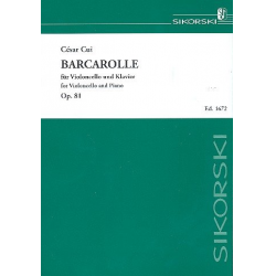 Barcarolle op.81 : für -Cesar Cui