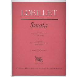 Sonate C-Dur : für Altblockflöte -Jean Baptiste (John of London) Loeillet