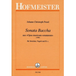 Sonata baccha : für Fagott, Streicher und Bc -Johann Christoph Pezel