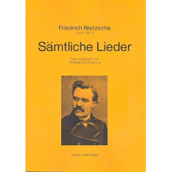 Sämtliche Lieder für Gesang und Klavier -Friedrich Nietzsche / Arr.Wolfgang Bottenberg