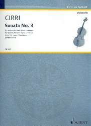 Sonate F-Dur Nr.3 : für Violoncello und Klavier -Giovanni Battista Cirri