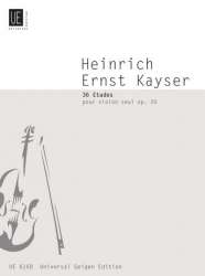 36 Etüden op.20 : für Violine -Heinrich Ernst Kayser