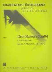 3 Scherzduette für 2 Gitarren -Wolfgang Amadeus Mozart / Arr.Siegfried Behrend