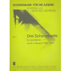 3 Scherzduette für 2 Gitarren -Wolfgang Amadeus Mozart / Arr.Siegfried Behrend