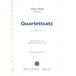 Quartettsatz C-Dur op.7 NoV70/71 : -Hans Rott