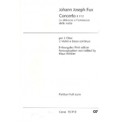 Concerto E112 : für 2 Oboen, Fagott, -Johann Joseph Fux