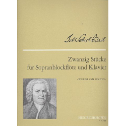 20 Stücke : für Sopranblockflöte -Johann Sebastian Bach
