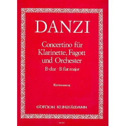 Concertino B-Dur op.47 für Klarinette, - Franz Danzi