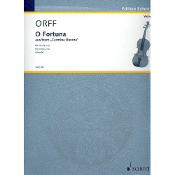 O Fortuna : für Viola -Carl Orff