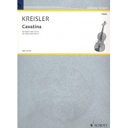Cavattina : für Violine und Klavier -Fritz Kreisler