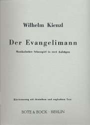 Der Evangelimann : Klavierauszug -Wilhelm Kienzl