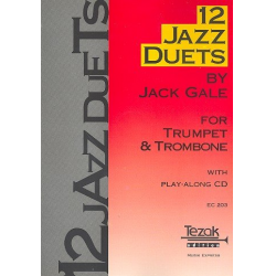 12 Jazz Duets for Trumpet & Trombone (with Play-Along CD) -Jack Gale / Arr.Jack Gale