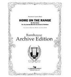 Home On The Range -Traditional American / Arr.James Barnes