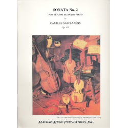 Sonata No.2 op.123 : for violoncello and piano -Camille Saint-Saens
