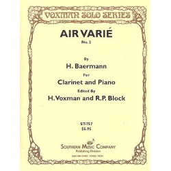 Air varié Nr.2 : für Klarinette und Klavier -Heinrich Joseph Baermann
