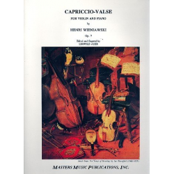 Capriccio-Valse op.7 : for violin -Henryk Wieniawsky