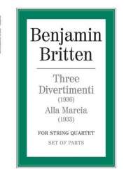 3 Divertimenti  (1936)  and Alla Marcia (1933) : -Benjamin Britten