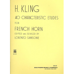 40 characteristic etudes : for -Henri Adrien Louis Kling