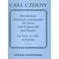 INTRODUCTION ET VARIATONS CONCER- -Carl Czerny