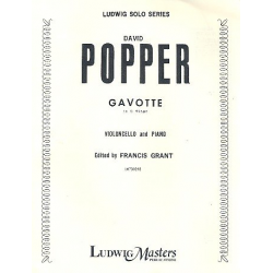 Gavotte in d Minor : for violoncello and piano -David Popper