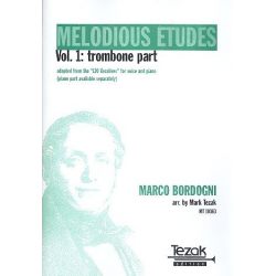 Melodious Etudes Vol 1 - Trombone BC -Marco Bordogni