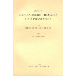 Neue musikalische Theorien -Heinrich Schenker
