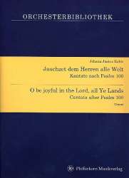Jauchzet dem Herrn alle Welt für Sopran und Instrumente - Partitur -Johann Justus Kahle