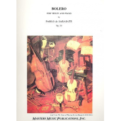 Bolero op.30 : for violin and piano -Pablo de Sarasate